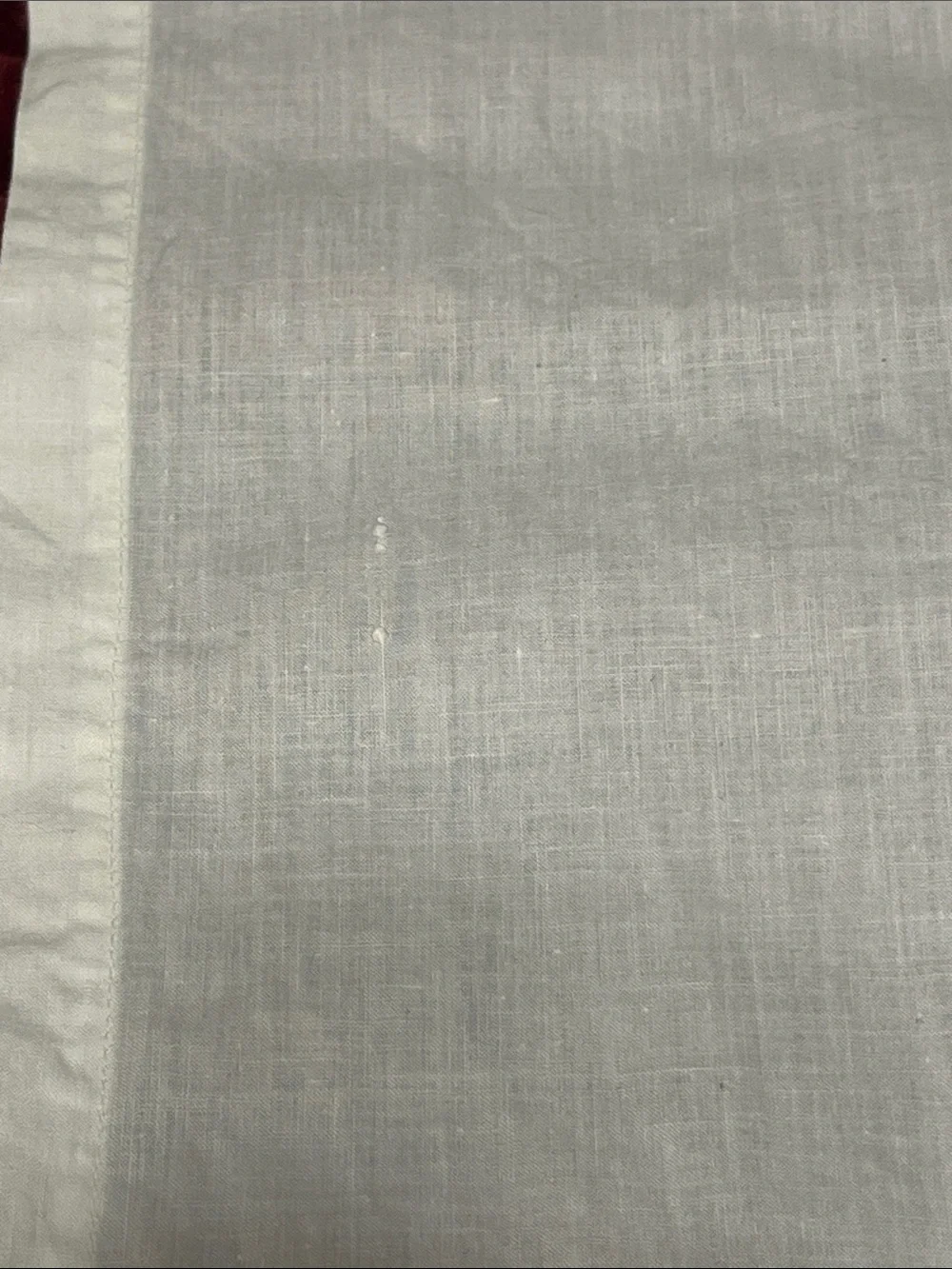 VTG-Beautiful,White Linen,Hand crochet, Lace Trim,Mid-sized Tablecloth-56.5”long